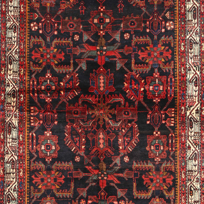 Machine Washable Traditional Brown Rug, wshtr567