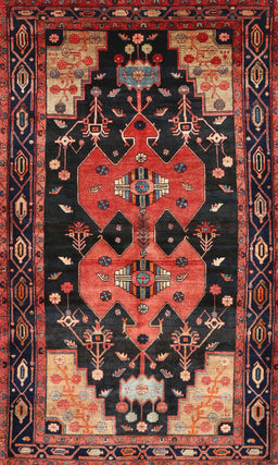 Machine Washable Traditional Gold Brown Rug, wshtr568