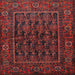 Square Traditional Reddish Brown Persian Rug, tr569
