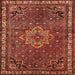 Square Traditional Rust Pink Persian Rug, tr571