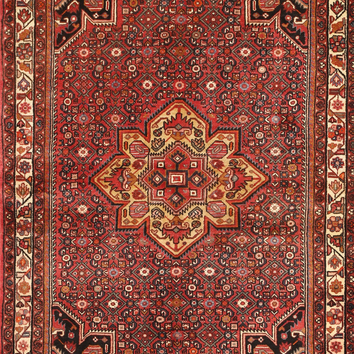 Machine Washable Traditional Rust Pink Rug, wshtr571