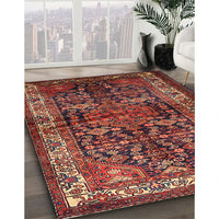Traditional Gold Brown Persian Rug, tr572