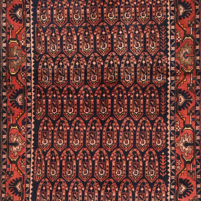 Traditional Sienna Brown Persian Rug, tr573