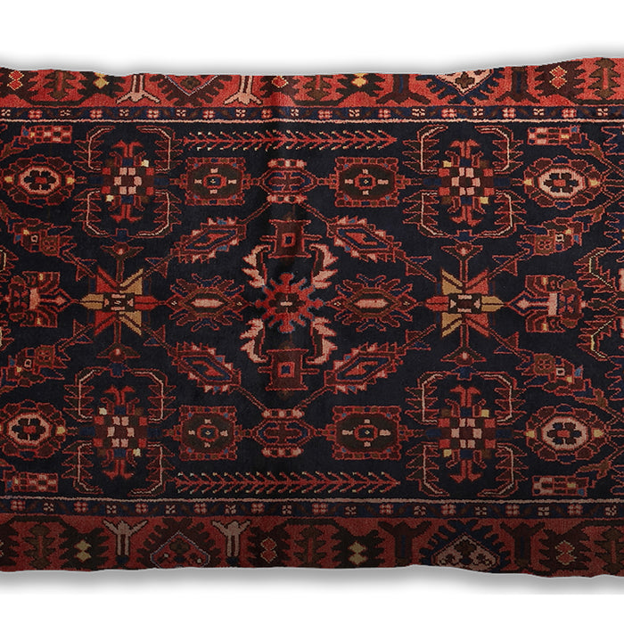 Traditional Classic Rectangular Saffron Red Lumbar Throw Pillow, 13 inch by 19 inch, lbtr574