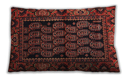 Traditional Classic Rectangular Chestnut Brown Lumbar Throw Pillow, 13 inch by 19 inch, lbtr575