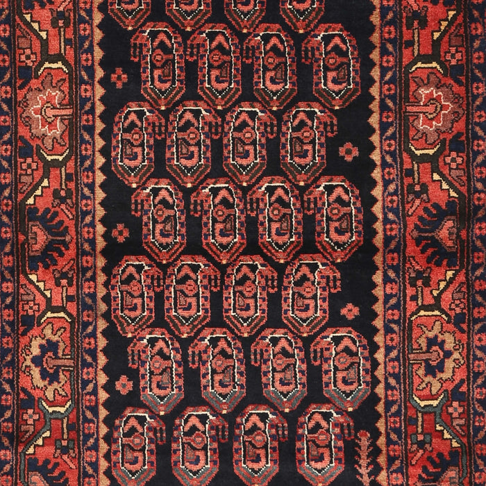 Traditional Chestnut Brown Persian Rug, tr575