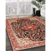 Machine Washable Traditional Saffron Red Rug in a Family Room, wshtr576