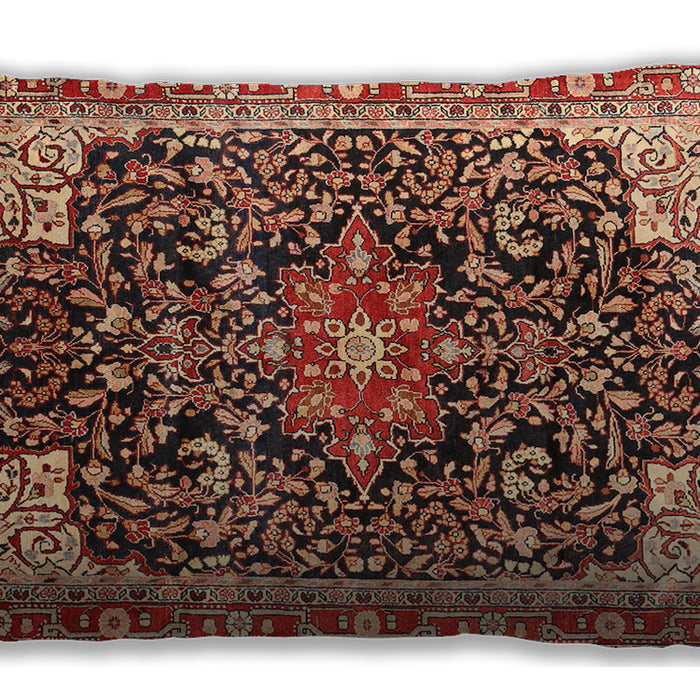 Traditional Classic Rectangular Saffron Red Lumbar Throw Pillow, 13 inch by 19 inch, lbtr576