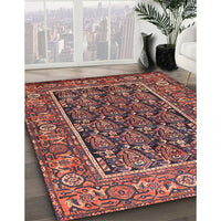 Traditional Copper Red Pink Persian Rug, tr578