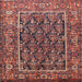 Square Traditional Copper Red Pink Persian Rug, tr578