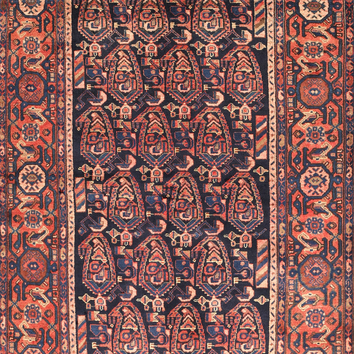 Traditional Copper Red Pink Persian Rug, tr578