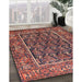 Machine Washable Traditional Copper Red Pink Rug in a Family Room, wshtr578