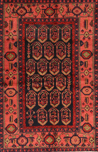 Machine Washable Traditional Dark Sienna Brown Rug, wshtr581