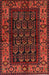 Traditional Dark Sienna Brown Persian Rug, tr581