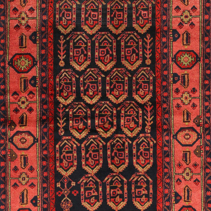 Traditional Dark Sienna Brown Persian Rug, tr581
