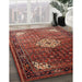 Machine Washable Traditional Rust Pink Rug in a Family Room, wshtr582