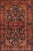 Machine Washable Traditional Sienna Brown Rug, wshtr583