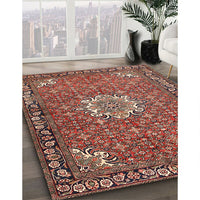 Traditional Saffron Red Persian Rug, tr584