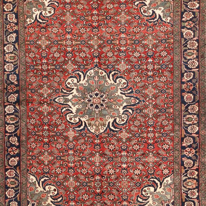 Traditional Saffron Red Persian Rug, tr584