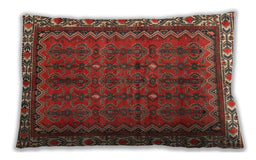 Traditional Classic Rectangular Dark Gold Brown Lumbar Throw Pillow, 13 inch by 19 inch, lbtr585