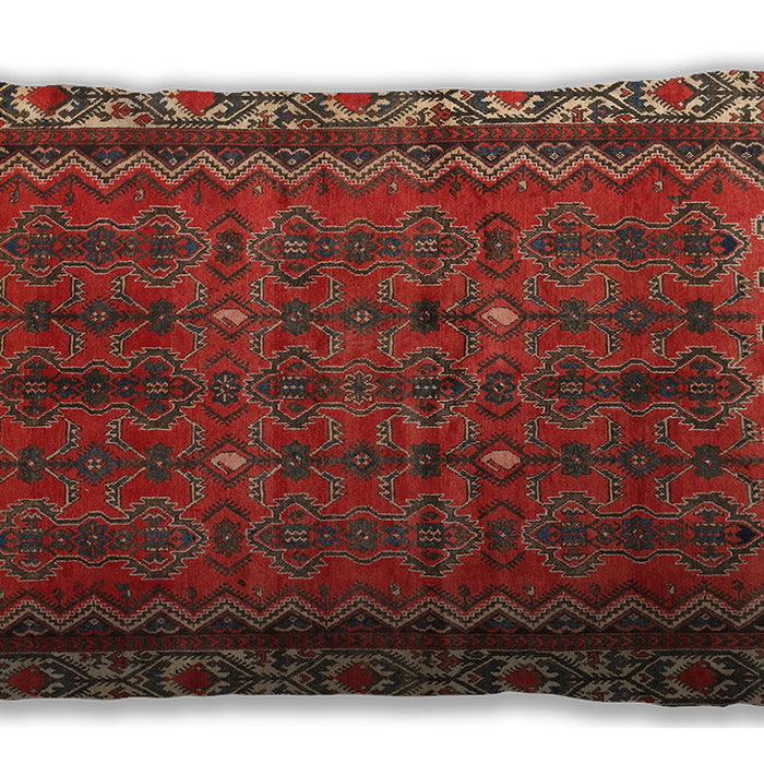 Traditional Classic Rectangular Dark Gold Brown Lumbar Throw Pillow, 13 inch by 19 inch, lbtr585