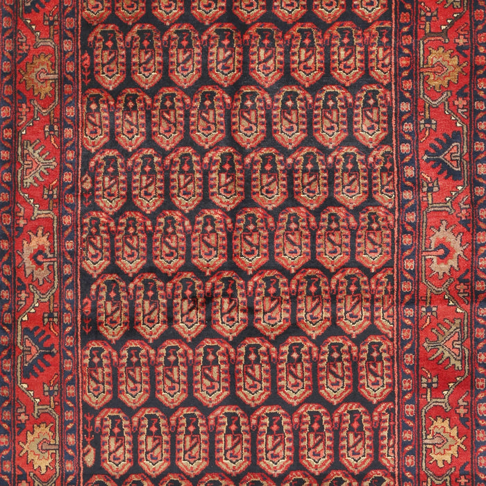 Traditional Sienna Brown Persian Rug, tr587