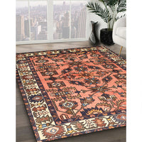 Traditional Sand Brown Persian Rug, tr590