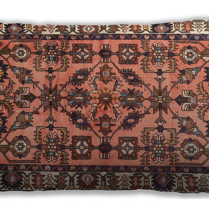 Traditional Classic Rectangular Brown Sand Brown Lumbar Throw Pillow, 13 inch by 19 inch, lbtr590