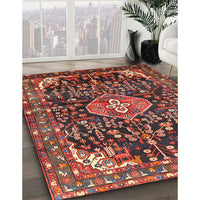 Traditional Dark Almond Brown Persian Rug, tr591