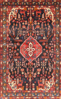 Machine Washable Traditional Dark Almond Brown Rug, wshtr591