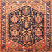 Square Traditional Mango Orange Persian Rug, tr593