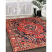 Traditional Rust Pink Persian Rug in Family Room, tr594