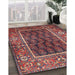 Traditional Rose Purple Persian Rug in Family Room, tr595