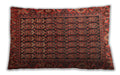 Traditional Classic Rectangular Sienna Brown Lumbar Throw Pillow, 13 inch by 19 inch, lbtr596