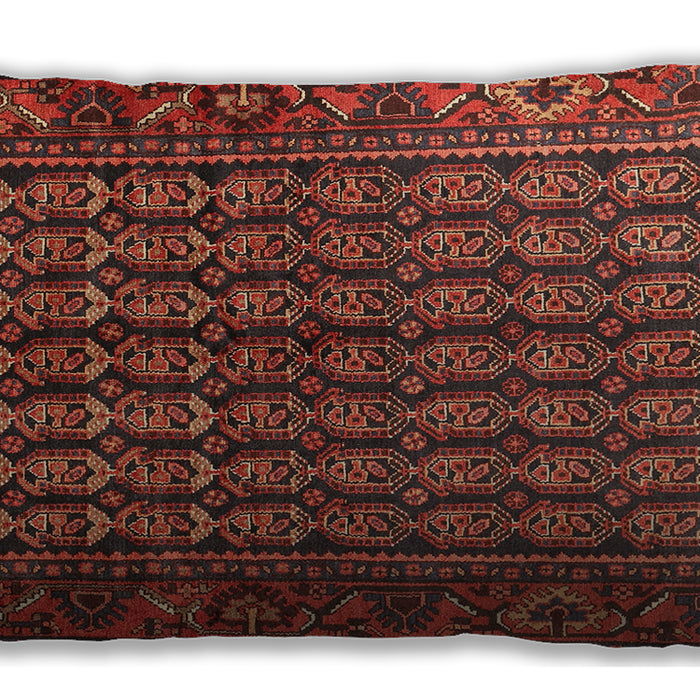 Traditional Classic Rectangular Sienna Brown Lumbar Throw Pillow, 13 inch by 19 inch, lbtr596