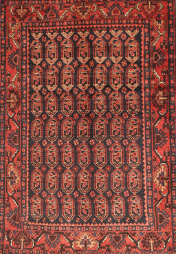 Machine Washable Traditional Sienna Brown Rug, wshtr596