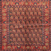 Square Traditional Gold Brown Persian Rug, tr597