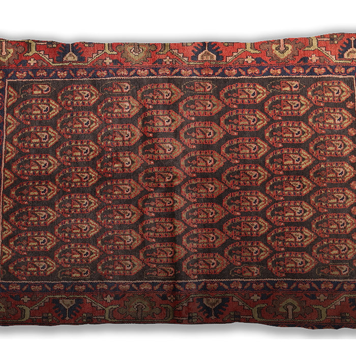Traditional Classic Rectangular Petra Gold Brown Lumbar Throw Pillow, 13 inch by 19 inch, lbtr597