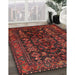 Machine Washable Traditional Sepia Brown Rug in a Family Room, wshtr598