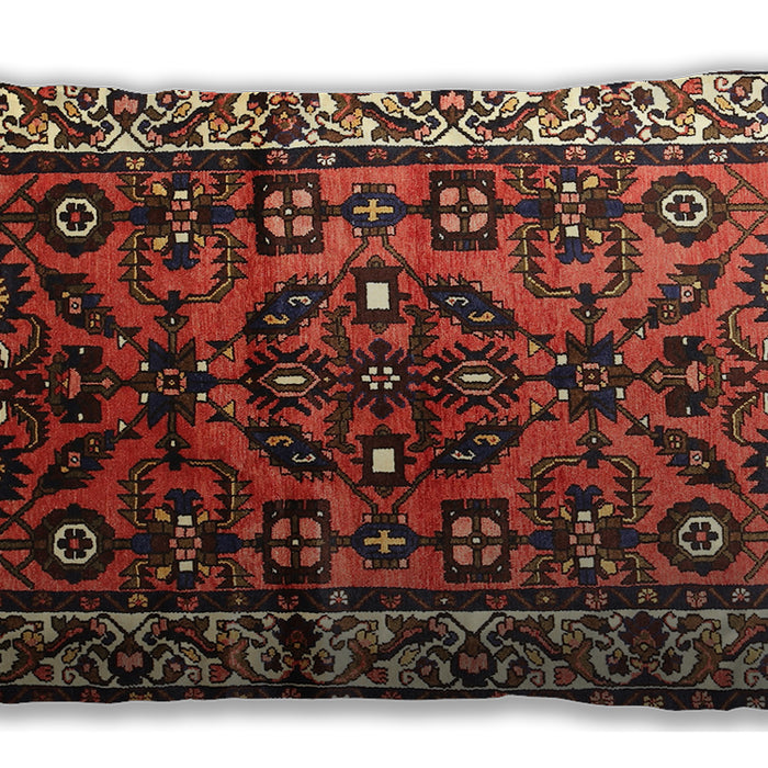 Traditional Classic Rectangular Saffron Red Lumbar Throw Pillow, 13 inch by 19 inch, lbtr599