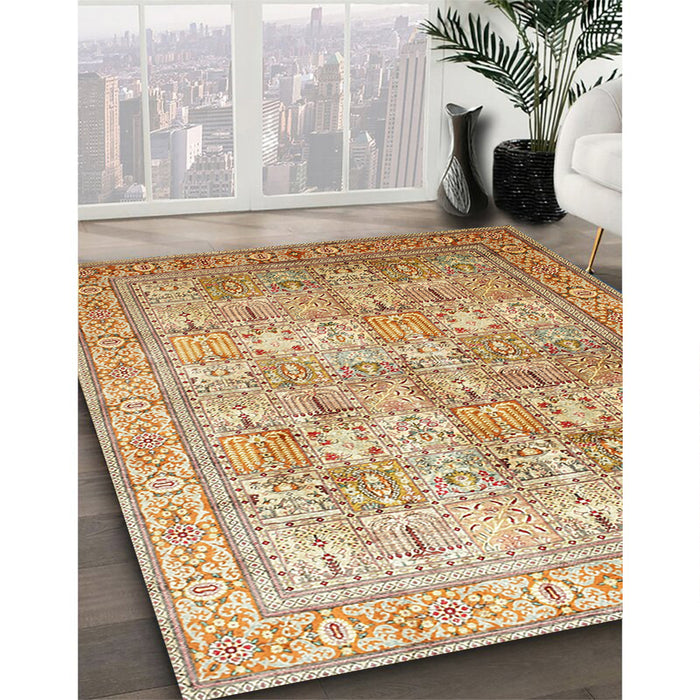 Traditional Red Persian Rug in Family Room, tr59