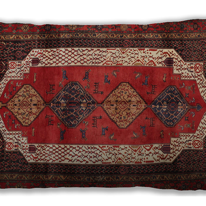 Traditional Classic Rectangular Sienna Brown Lumbar Throw Pillow, 13 inch by 19 inch, lbtr5