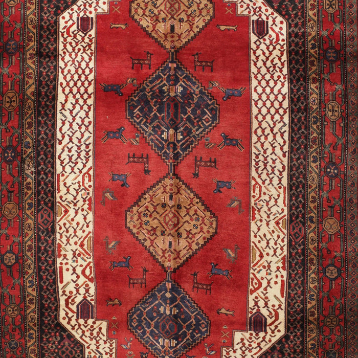 Traditional Sienna Brown Persian Rug, tr5