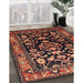 Machine Washable Traditional Rust Pink Rug in a Family Room, wshtr601