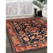 Traditional Rust Pink Persian Rug in Family Room, tr601