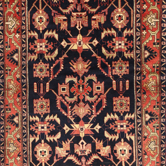 Machine Washable Traditional Rust Pink Rug, wshtr601