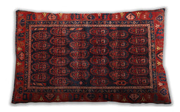 Traditional Classic Rectangular Sepia Brown Lumbar Throw Pillow, 13 inch by 19 inch, lbtr602