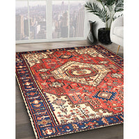 Traditional Saffron Red Persian Rug, tr603