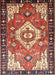 Traditional Saffron Red Persian Rug, tr603