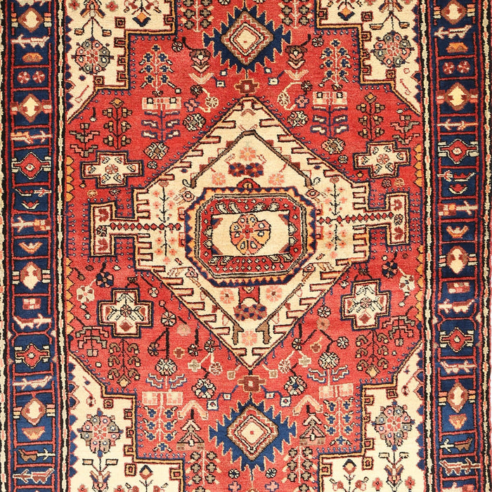 Traditional Saffron Red Persian Rug, tr603